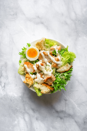 Caesarsalade met kip (voor 1 persoon)