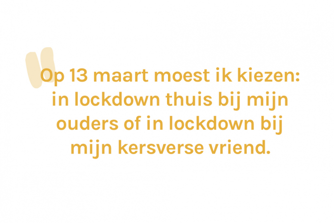 Kimberly (26) en Christophe (31) leerden elkaar kennen op Tinder. Ze wonen sinds kort samen