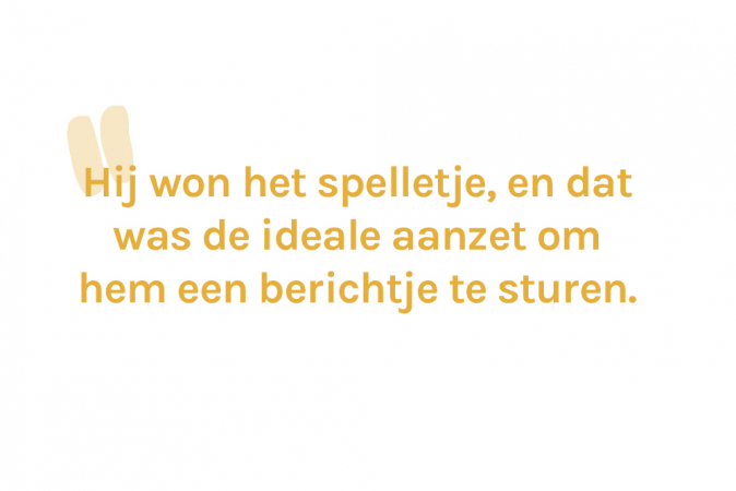 Lonneke (19) leerde Michiel (24) kennen tijdens een online damtoernooi