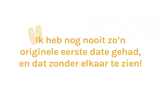 Lynn (24) leerde haar lief tijdens hun virtuele dates door en door kennen