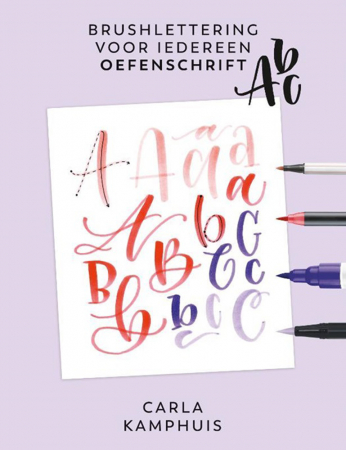 ‘Brushlettering voor iedereen’-oefenschrift van Carla Kamphuis