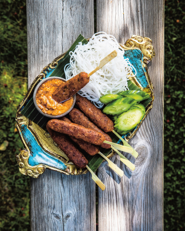 Tofoespiesjes met curry-satésaus