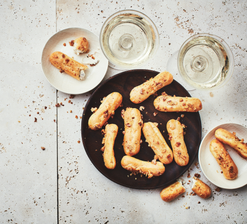 Franse kaas-eclairs