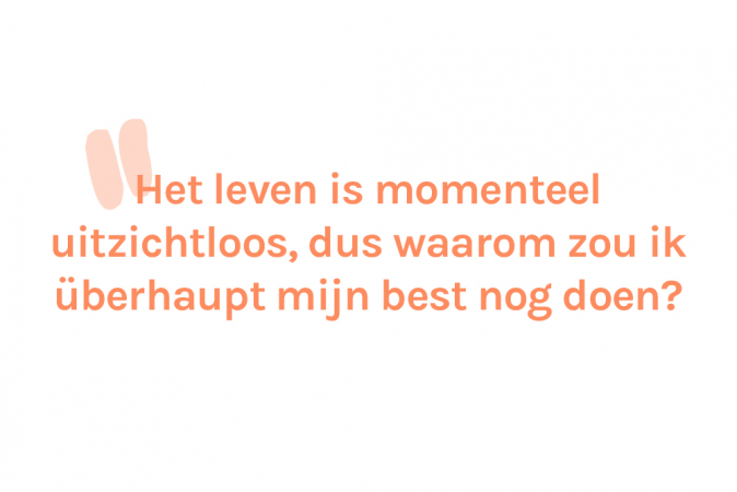 Ananda (26) overwon tijdens de eerste lockdown haar eetstoornis. Nu heeft ze het opnieuw moeilijk.