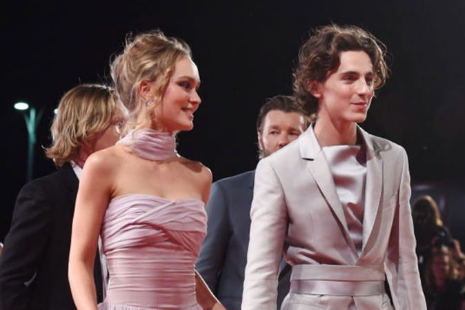 Timothée Chalamet en Lily-Rose Depp