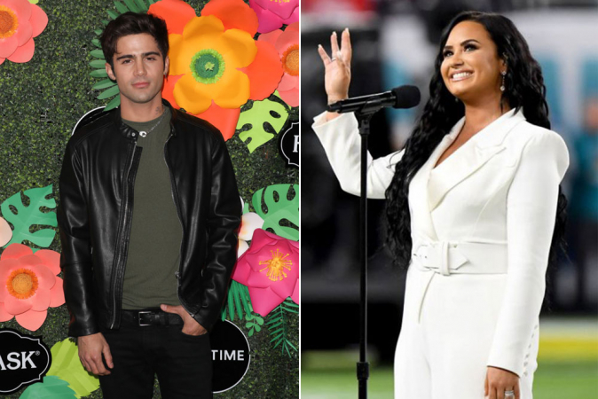 Demi Lovato en Max Ehrich