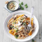 Pâtes complètes aux carottes et champignons – 500 kcal