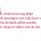 Nog niet volledig bijgetankt