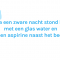 Eerst shotjes, dan aspirine