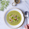 Courgettesoep met garnaaltjes