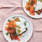 Aardappelkoek met gerookte zalm