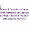 Napret, maar niet in bed
