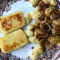 Des macaronis à la cassonade et des croquettes aux crevettes