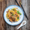Mangosalade met gefrituurde tofoe en tamarindedressing
