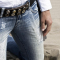 0015 belt classic wide darkbrown model tiff