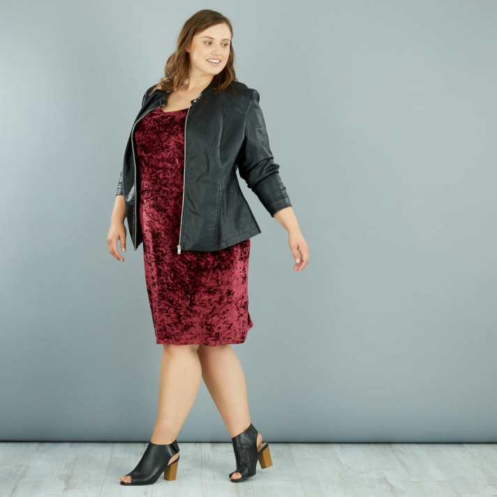 La slip dress en velours
