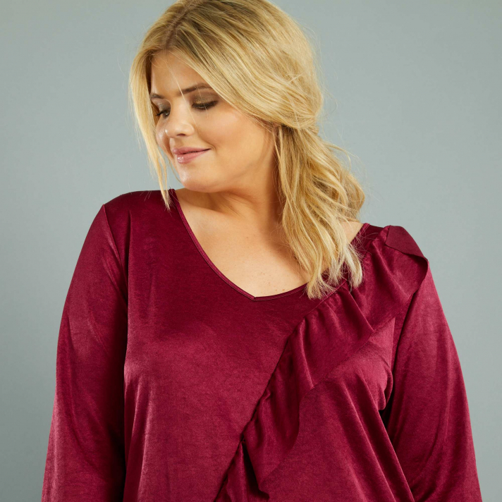 La blouse ornée de volants
