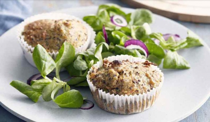 MUFFINS SALÉS VEGI MIX FAÇON CARROT CAKE