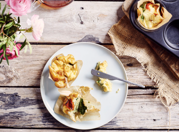 MUFFINS AUX OEUFS ET TOMATES CERISE SÉCHÉES