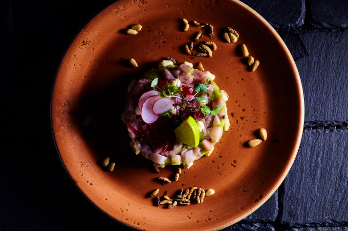 Ceviche de daurade au piment et gingembre