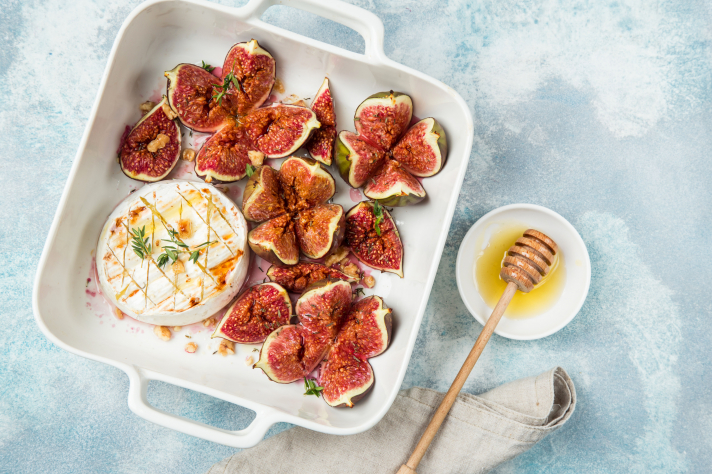 Camembert au four et figues