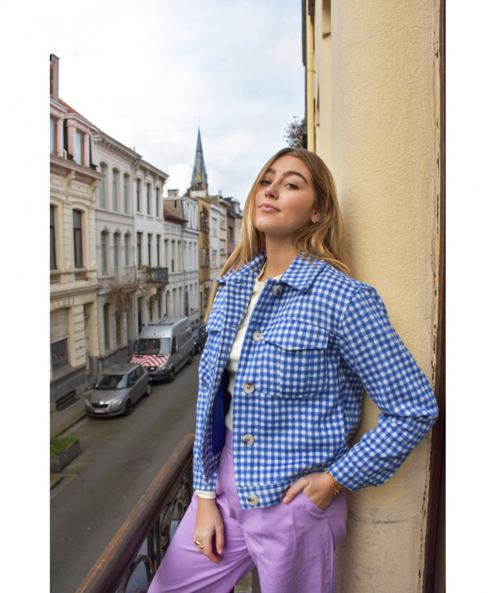Veste à carreaux