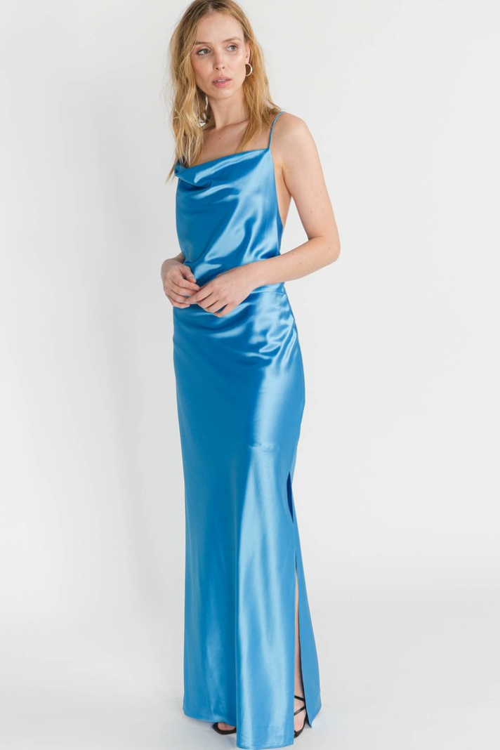 Robe de soirée en satin