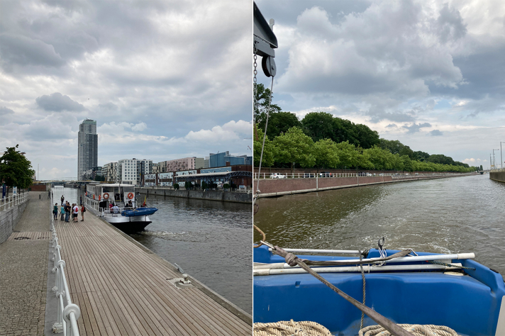 Le bateau-bus Vilvorde-Bruxelles