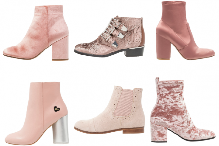 boots rose poudre