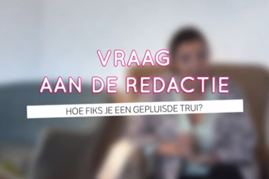 VIDEO hoe fiks je een gepluisd kledingstuk?
