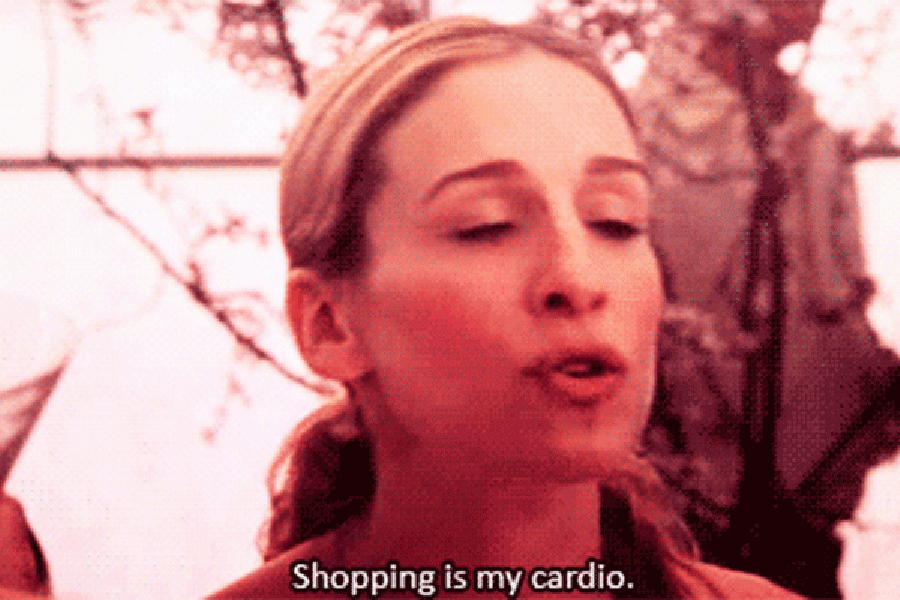 carrie shopping