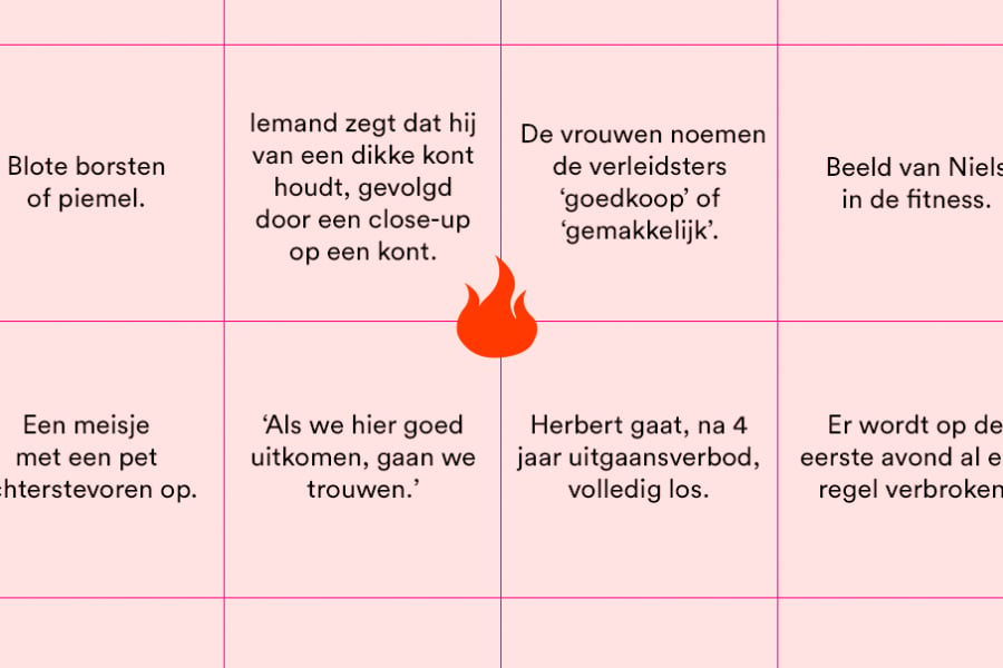 Beste Het is terug: 'Het is al bingo op Temptation Island'-spel! JL-86