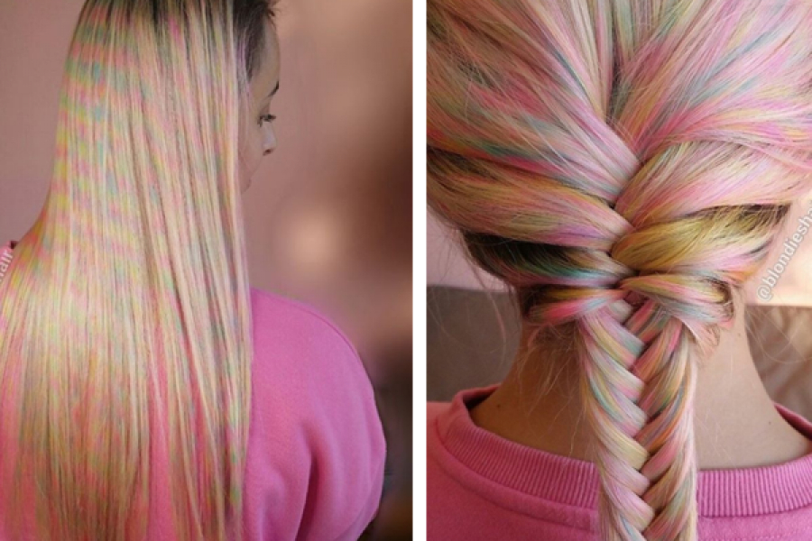 GESPOT op Instagram 'confetti hair' is de vrolijkste haartrend ooit