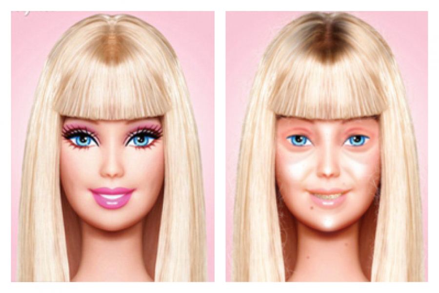 Barbie zonder make-up | FashionistaMagazine.nl