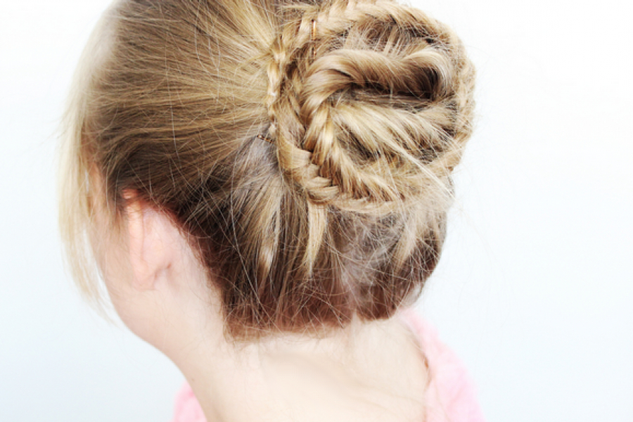 High Braided Bun header