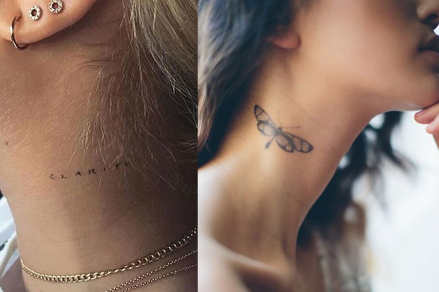 Super ZIEN: de allermooiste tattoos voor in de zijkant van je nek XS-03