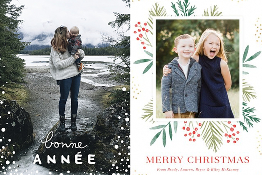 De 11 leukste webshops om gepersonaliseerde kerstkaarten bij te bestellen