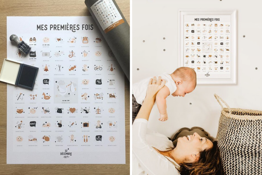 Mes Premieres Fois Le Poster Parfait A Offrir En Cadeau De Naissance