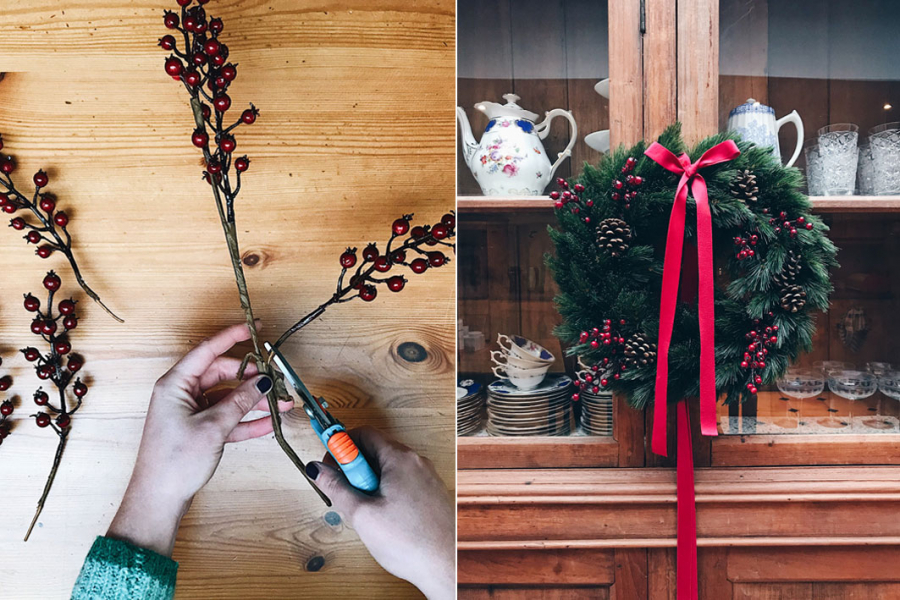 DIY: Zo Maak Je Zelf Een Duurzame Kerstkrans In Amper 3 Stappen