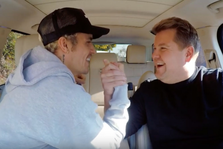 Justin Bieber doet opnieuw 'Carpool Karaoke' met James Corden
