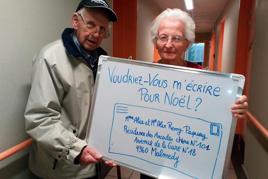 Pour Noel Ecrivez Une Carte Aux Residents De Cette Maison De Repos