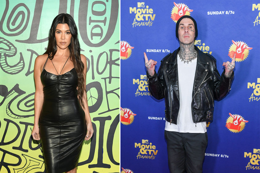 Kourtney Kardashian En Travis Barker Van Blink 182 Zijn Instagram Official