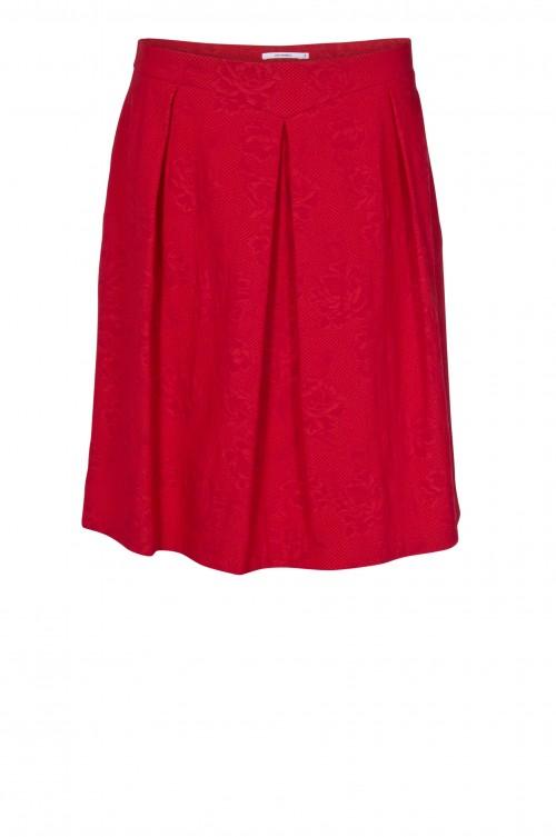 Jupe rouge avec des plis- Van Hassels - 57,67€
