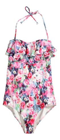 Maillot de bain fleuri - H&M - 19,95€