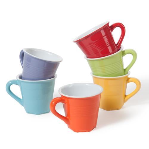 Set gekleurde koffiekoppen (per 6) - Maisons Du Monde - € 11,94