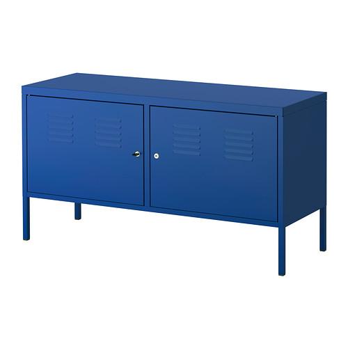 Blauw, industrieel kastje - Ikea - € 59,90