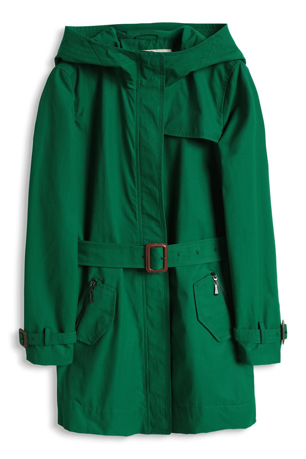 Felgroene, lange parka - Esprit - € 99,99