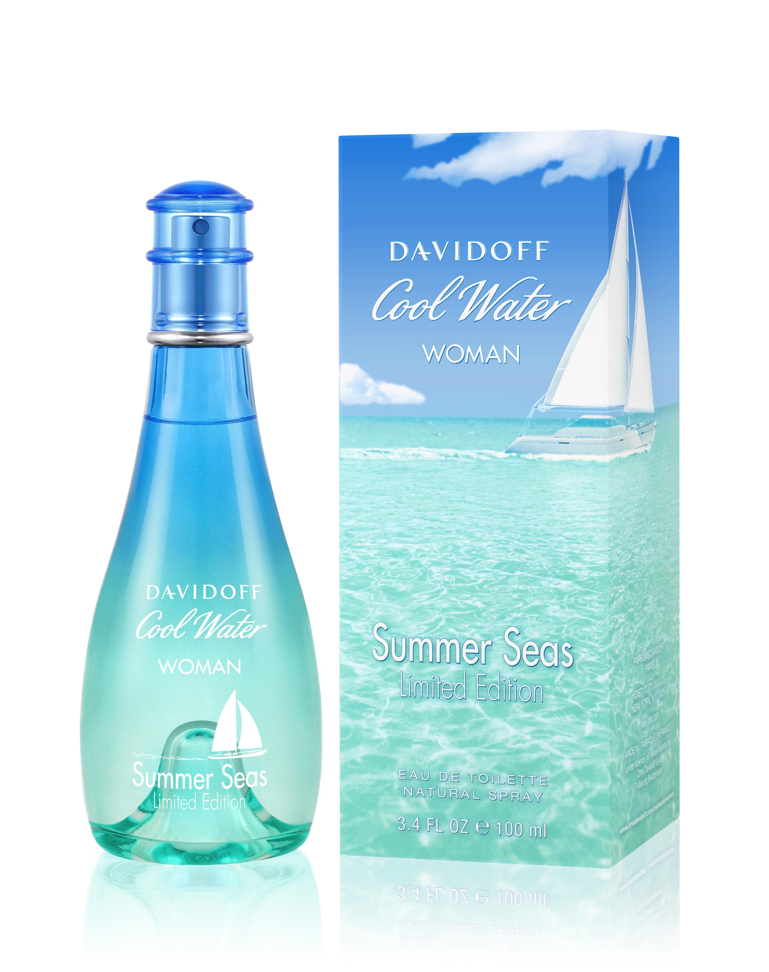 Fruitige geur met iriswortel en lelietjes-van-dalen 'Davidoff Cool Water Woman Summer Seas edition'  - 36 euro