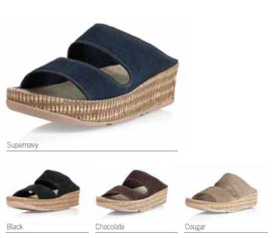 De sandaal waarvoor FitFlop-fans hun adem inhouden. Een eenvoudig en comfortabel model met sleehak, espadrillelook en twee bandjes over je voet. En uiteraard ook met de beroemde Microwobbleboardâ„¢-mi