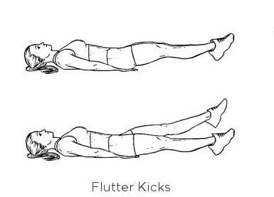 another name for flutter kicks exercise